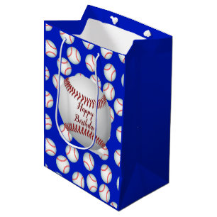 Happy Birthday Baseball Medium Gift Bag
