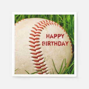 Happy Birthday Baseball Napkin