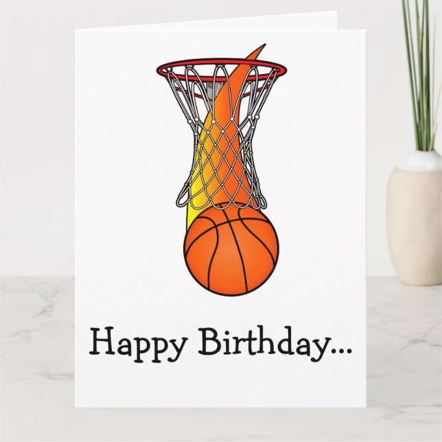 Happy Birthday Basketball from the Whole Gang Card (Front)