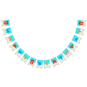Happy Birthday Beach Party Bunting