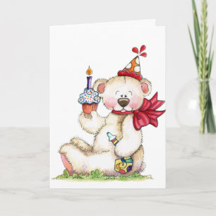 Happy Birthday Bear - Card