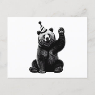 Happy Birthday Bear Postcard