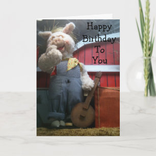HAPPY BIRTHDAY BEAR SINGS FOR YOU CARD
