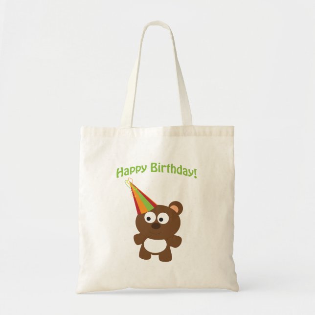 Happy Birthday! Bear Tote Bag (Front)