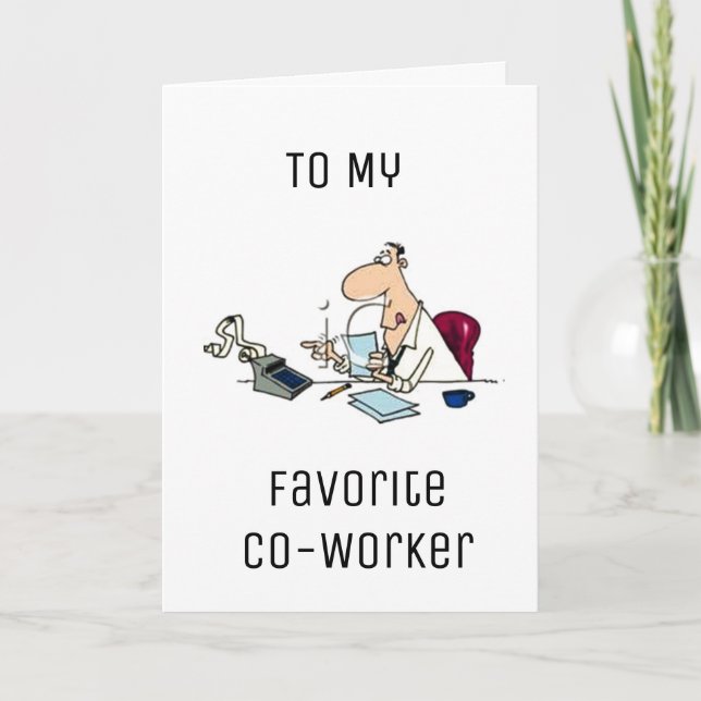 HAPPY BIRTHDAY BECUZ YOU "COUNT" FAV CO-WORKER CARD (Front)