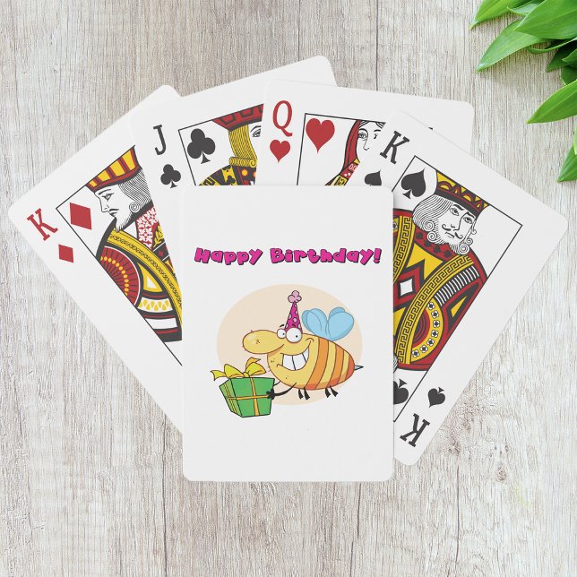 Happy Birthday Bee Playing Cards (Creator Uploaded)