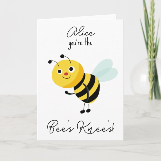 happy birthday Bee's knee's Card (Front)