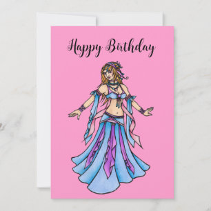 Happy Birthday Belly Dance card