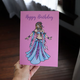 Happy Birthday Belly Dance card