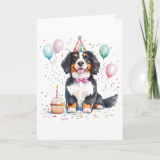 Happy Birthday Bernese Mountain Dog Card