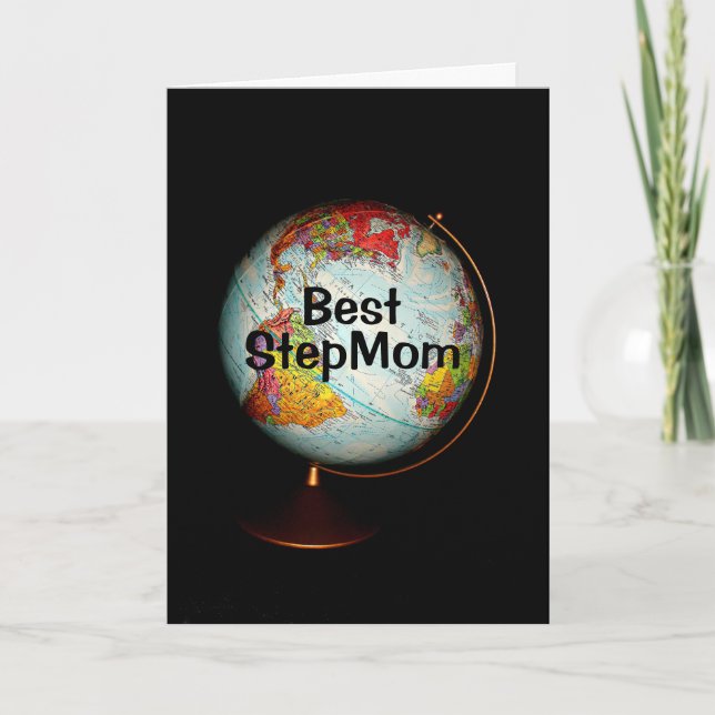 Happy Birthday Best Step Mum On Earth! Card (Front)