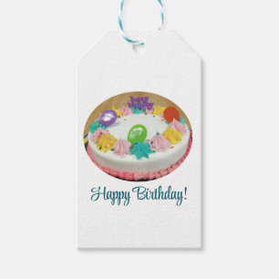 Happy Birthday & Best Wishes, Custom Gift Tags