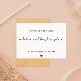 Happy Birthday Bestie Card