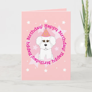 Happy Birthday Bichon Card