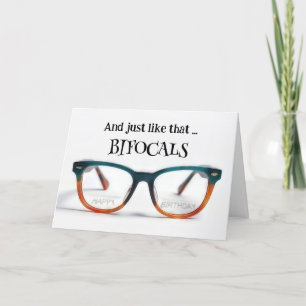 Happy Birthday Bifocals Card
