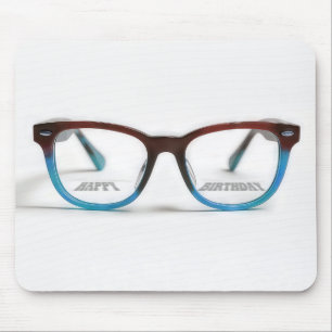 Happy Birthday Bifocals Mouse Mat