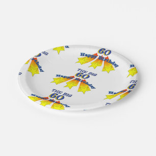 Happy Birthday Big 60 Paper Plate