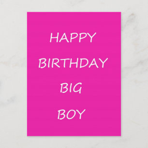 Happy Birthday Big Boy Postcard