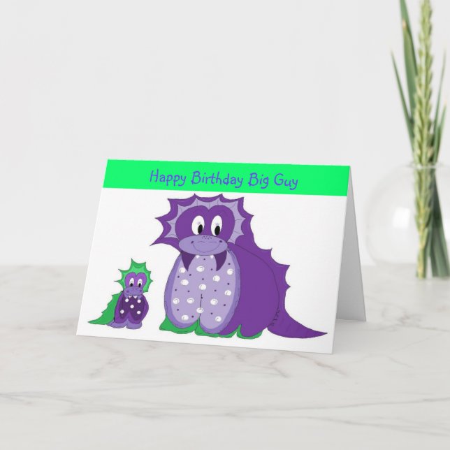 Happy Birthday Big Guy Card (Front)