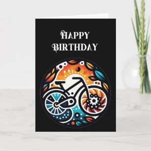 Happy Birthday Bike Inspirational  Card