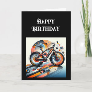 Happy Birthday Bike Inspirational  Card