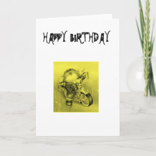 HAPPY BIRTHDAY BIKER CARD