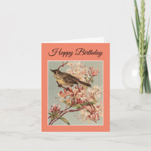 Happy Birthday Bird Greeting Card