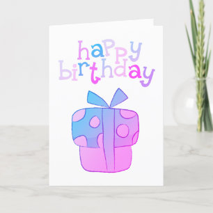 Happy Birthday Birthday Present  Card