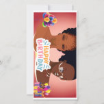 Happy Birthday! Black Women, Sister Friends Card<br><div class="desc">Happy Birthday! Black Women,  Sister Friends Card
This design features Black women of different shades head to head supporting each other.</div>