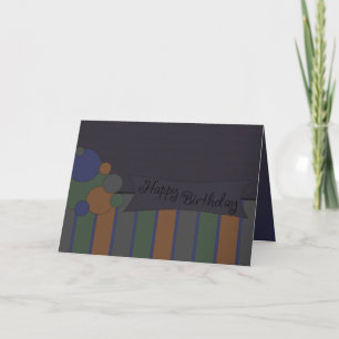 Happy Birthday Blue Card