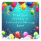 Happy Birthday - Blue Coloured Balloons - Customis