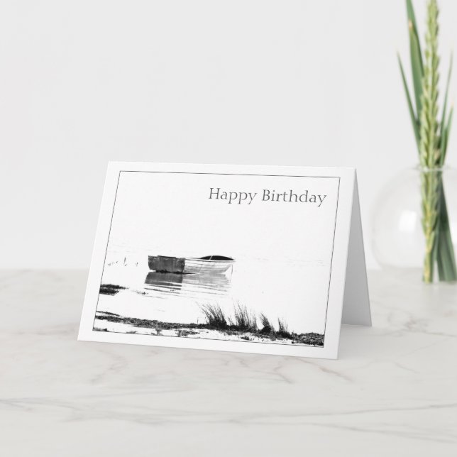 Happy Birthday Boat Card (Front)