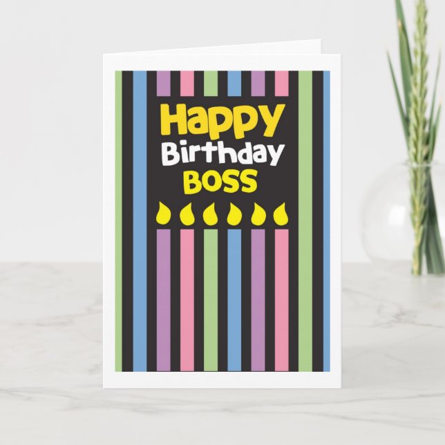 Happy Birthday BOSS! Card (Front)