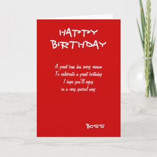 Happy birthday boss greeting cards