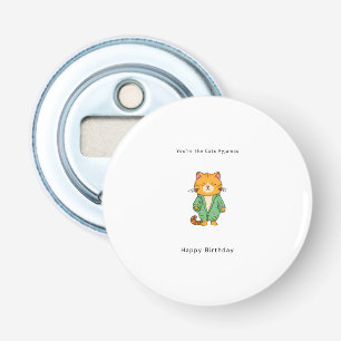 Happy Birthday bottle opener, cat themed Opener