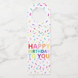 Happy Birthday Bottle Tag