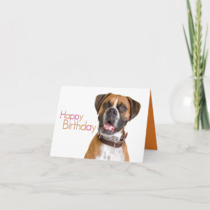 Happy Birthday Boxer Card