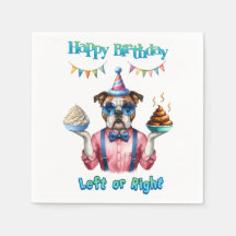 Happy Birthday Boxer Left Or Right Treat