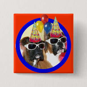 Happy Birthday Boxers button