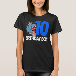 Happy Birthday Boy 10 Funny Women Hippopotamus Par T-Shirt