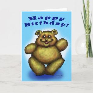 Happy Birthday Boy Bear Card