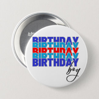 Happy birthday boy. Celebrating your birthday... 7.5 Cm Round Badge