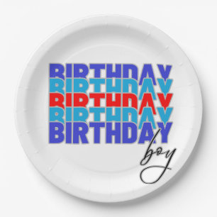 Happy birthday boy. Celebrating your birthday... Paper Plate