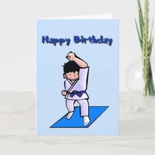 Happy Birthday Boy Martial Arts Greeting Card