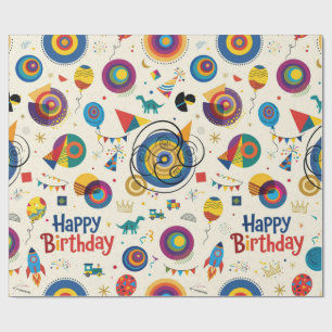 Happy Birthday, Boy Wrapping Paper