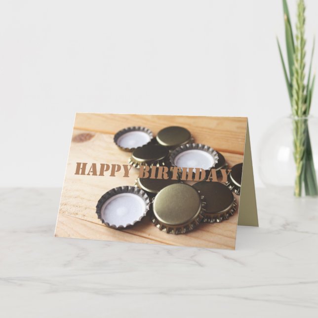 Happy birthday Brew Master, Beer Brewing Card (Front)