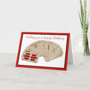 Happy Birthday bridge card playing cards poker