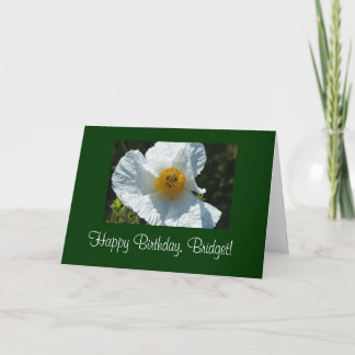 Happy Birthday, Bridget! Template Card