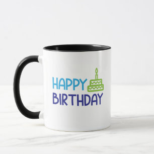 Happy Birthday – Bright & Fun Celebration Design Mug