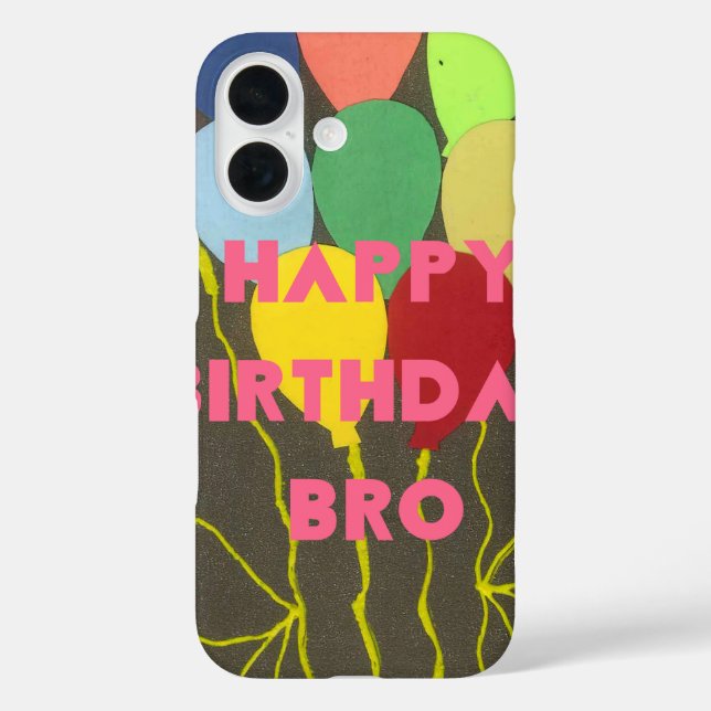 Happy Birthday Bro Case-Mate iPhone Case (Back)